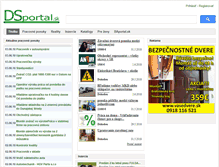 Tablet Screenshot of dsportal.sk